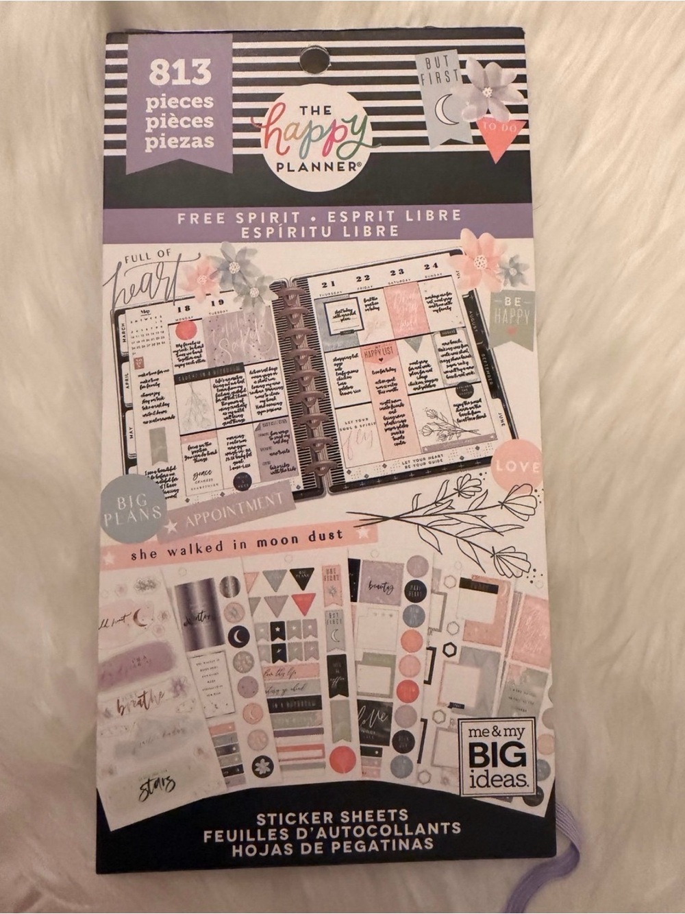 The Happy Planner Sticker Book “Free Spirit” - Pastel Purple, Pink & Sage Labels